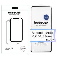 Скло захисне BeCover Motorola Moto G15 / G15 Power 10D Black Фото