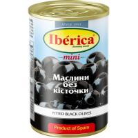 Овощная консервация Iberica Маслины черные мини без косточки 300 г Фото