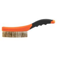 Щетка по металлу Neo Tools 4х16 рядов, прямая проволока 0.3мм, 260мм, двухком Фото