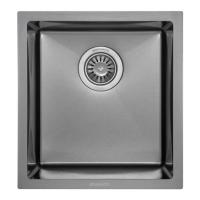 Мийка кухонна GRANADO Under top mini STEEL S201 black Фото