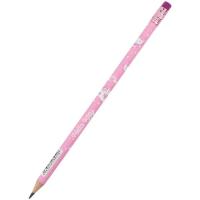 Карандаш графитный Kite Hello Kitty круглый, с резинкой, НВ Фото