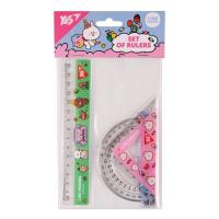 Линейка Yes набор Line friends, линейка 15 см (3 предмета) Фото