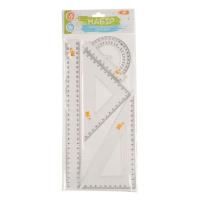 Линейка Yes набор 4 предмета линейка 30 см Фото