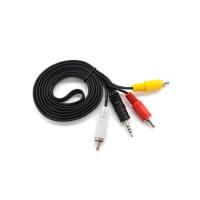 Кабель мультимедийный Voltronic 3.5mm M to 3xRCA M 1.5m black Фото