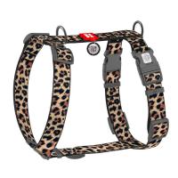 Шлей для собак WAUDOG Nylon анатомическая H-образная с QR-паспортом "Лео Фото