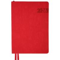 Еженедельник Leo planner А5 датированный 2026 «Boss», мягкий, красный, 368 Фото