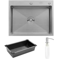 Мойка кухонная Kroner KRPGeburstet-6350HM Фото
