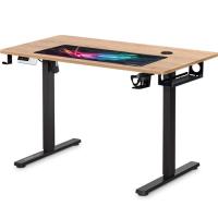 Компьютерный стол Mealux PowerDesk Energy Mahogany з електрорегулюванням ви Фото