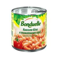 Овощная консервация Bonduelle Фасоль белая в томатном соусе 400 г Фото