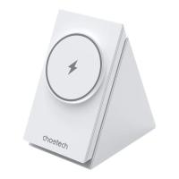 Зарядное устройство Choetech Wireless magnetic 3-in-1 15W white Фото