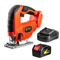 Электролобзик GTM JS18/65 18V, 4Ah, 0-2500ход/мин, Quick Fix Фото