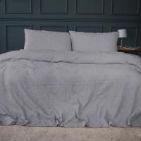 Постельное белье MirSon №20-02 Waffle Gray 2 x 143x210 семейный Фото