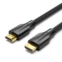 Кабель мультимедийный Vention HDMI M to HDMI M 2.0m 8K60Hz cotton braided black Фото