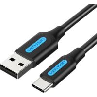 Дата кабель Vention USB 2.0 AM to USB-C 1.5m 3A black Фото