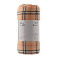 Плед Ardesto Fleece 100% полиэстер, клеточка, бежевый 130х160 с Фото
