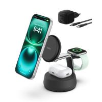 Зарядное устройство Belkin UltraCharge Pro Wireless 3-in-1 25W charcoal Фото