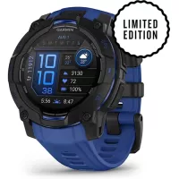 Смарт-годинник Garmin Instinct 3, 45mm, AMOLED, Black with Bolt Blue Ban Фото