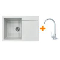 Мийка кухонна Adamant Horizon Old stone + змішувач Фото