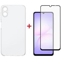 Чохол до мобільного телефона Dengos Samsung Galaxy A07 TPU+glass Transparent Фото