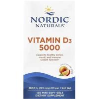 Витаминно-минеральный комплекс Nordic Naturals Витамин D3, 125 мкг (5000 МЕ), вкус апельсина, Vit Фото