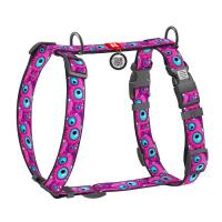 Шлей для собак WAUDOG H-образная анатомическая Nylon с QR адресником "Гл Фото