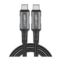 Дата кабель Acefast USB-C to USB-C 1.0m USB 4.0 240W audio/video black Фото