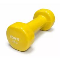 Гантель Ecofit MD2025 з вініловим покриттям 2 кг Фото