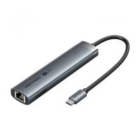 Концентратор Vention USB-C 6-in-1 HDMI + 2xUSB 3.0 + RJ45 + PD 100W Фото