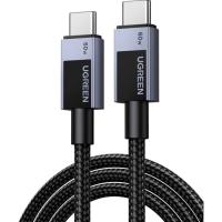 Дата кабель Ugreen USB-C to USB-C 0.5m PD60W 3A braided L524 gray Фото