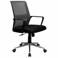 Офисное кресло Richman Фрайдей Хром М-1 (Tilt) Сетка черная/серая Фото