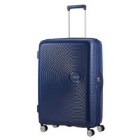 Чемодан American Tourister Soundbox 97/110 л темно-синя Фото