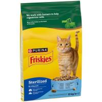 Сухий корм для кішок Purina Friskies Sterilized з лососем та овочами 10 кг Фото