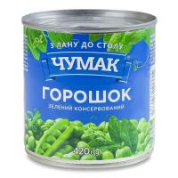 Овощная консервация Чумак Горошек зеленый консервированный 420 г Фото