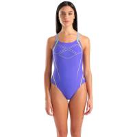 Купальник Arena Graphic Swimsuit Swim Pro Back 009024-850 синій, ж Фото