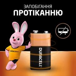 Батарейка Duracell 9V щелочная 1шт. в упаковке Фото 5