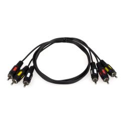 Кабель мультимедийный Atcom 3xRCA M to 3xRCA M 1.8m Фото