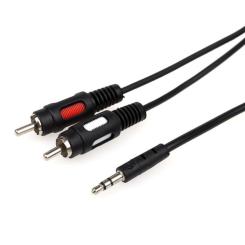 Кабель мультимедийный Atcom 3.5mm M to 2xRCA M Фото