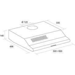 Вытяжка кухонная Pyramida UNO 60 BR Фото 6