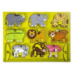 Развивающая игрушка Melissa&Doug Деревянная головоломка-укладка Сафари Фото