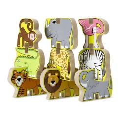 Развивающая игрушка Melissa&Doug Деревянная головоломка-укладка Сафари Фото 1