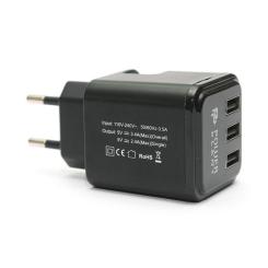 Зарядное устройство PowerPlant W-360 3*USB/3.4A Фото 2