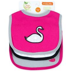 Слюнявчик Luvable Friends 3 шт для девочек, розово-белый Фото 6