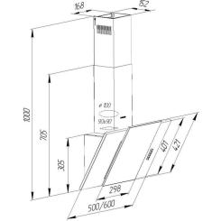 Вытяжка кухонная Pyramida KZ 60 BL Фото 9