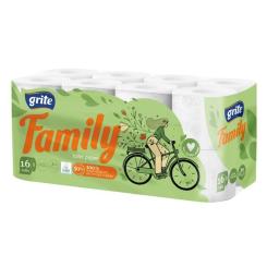 Туалетная бумага Grite Family 3 шари 16 рулонів Фото