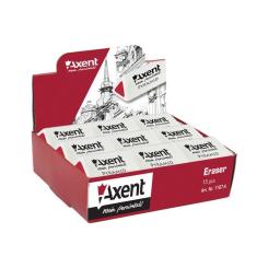 Ластик Axent soft Pyramid, white-red (display) Фото 1