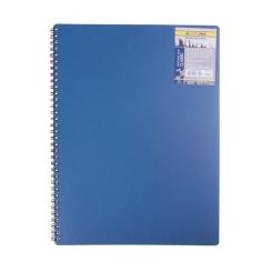 Блокнот Buromax spiral side, А6, 80sheets, CLASSIC, square, blue Фото