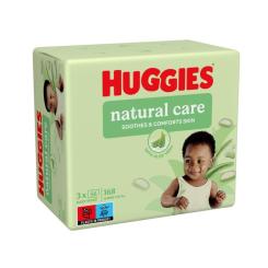 Детские влажные салфетки Huggies Natural Care 56 х 3 шт Фото