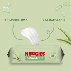 Детские влажные салфетки Huggies Natural Care 56 х 3 шт Фото 5