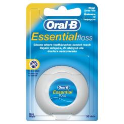 Зубная нить Oral-B Essential floss Waxed мятная 50 м Фото 1