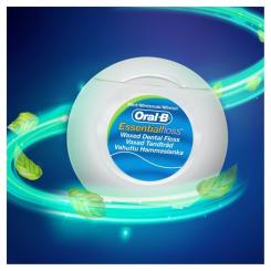 Зубная нить Oral-B Essential floss Waxed мятная 50 м Фото 2